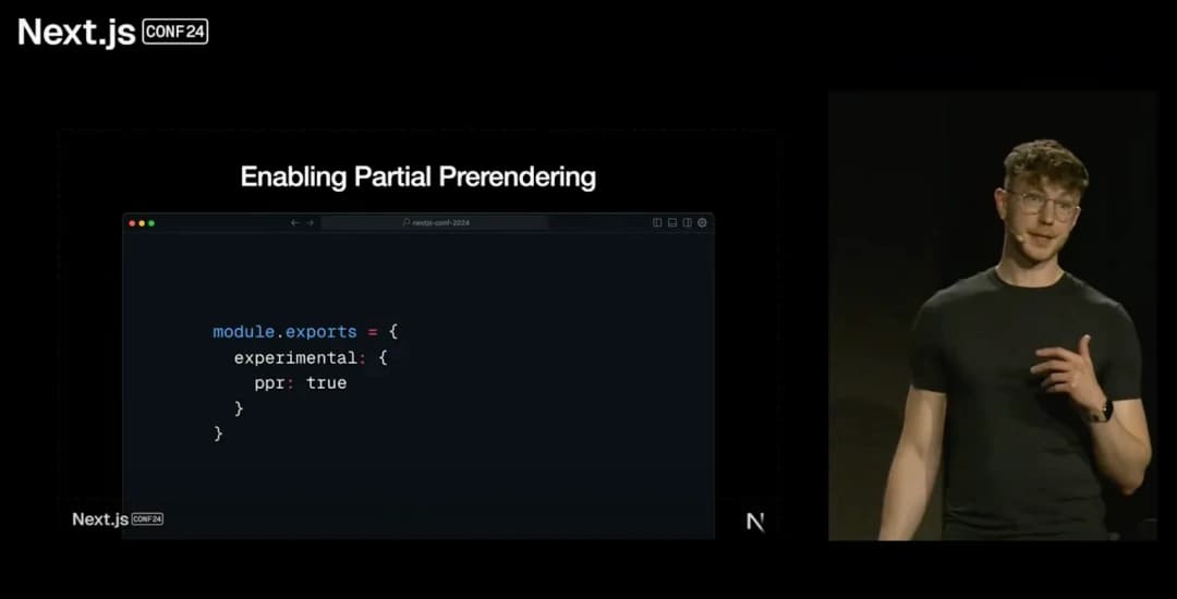 enabling partial prerenderring