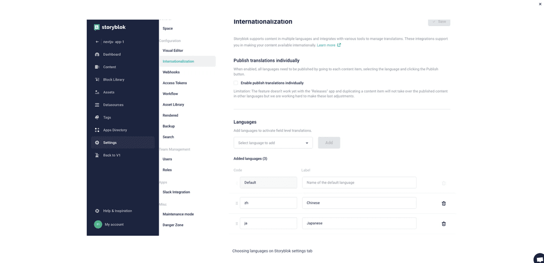 configuration field level step 1
