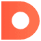 Orange letter D logo icon