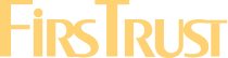 FirsTrust logo in gold serif text