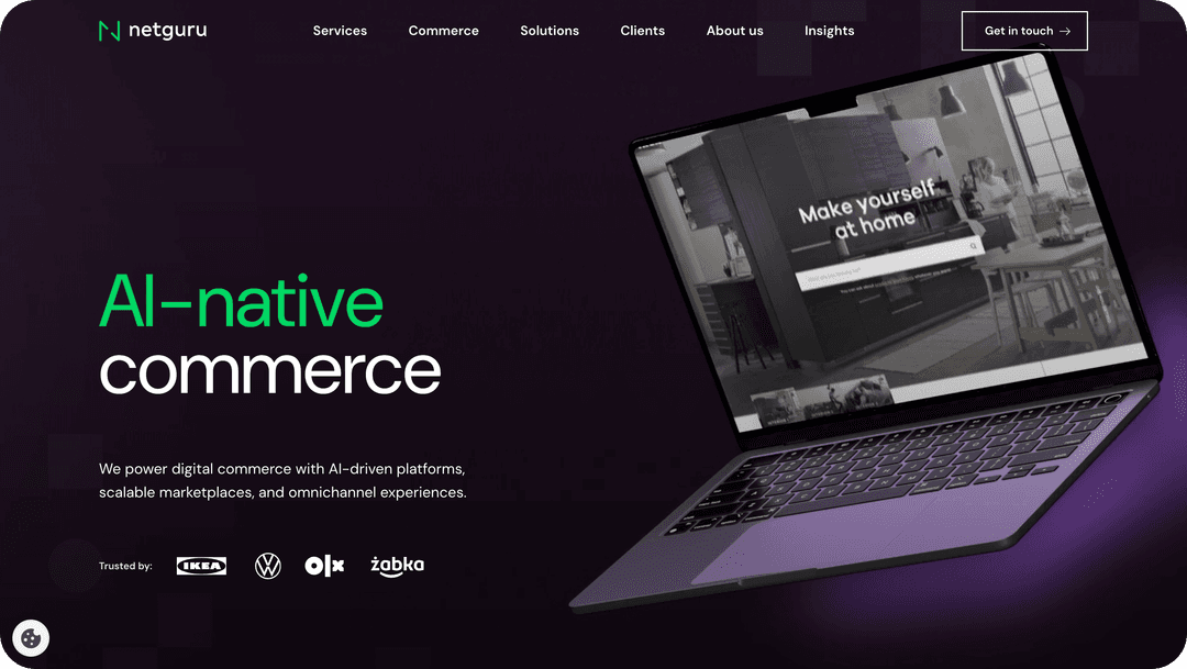 Netguru website header