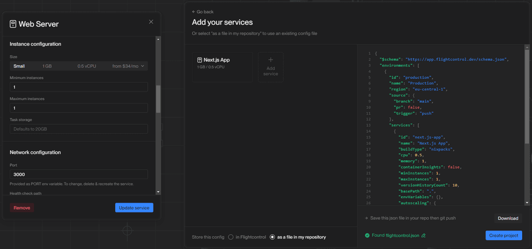 Flightcontrol wizard