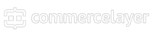 Commerce Layer logo in very light gray outline text