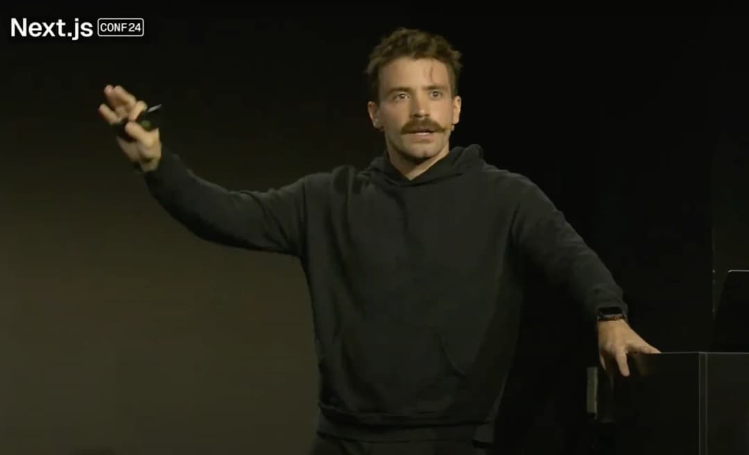 Guillermo Rauch on stage