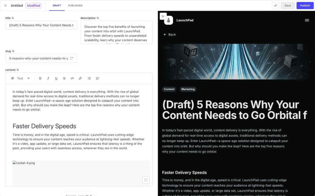 Strapi CMS Visual Editor