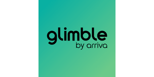 Glimble by Arriva logo on teal gradient background