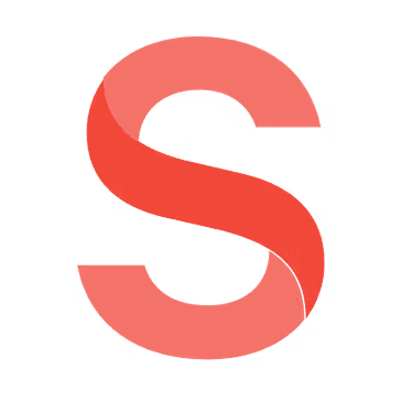 Sanity logo with red stylized S letter on white background