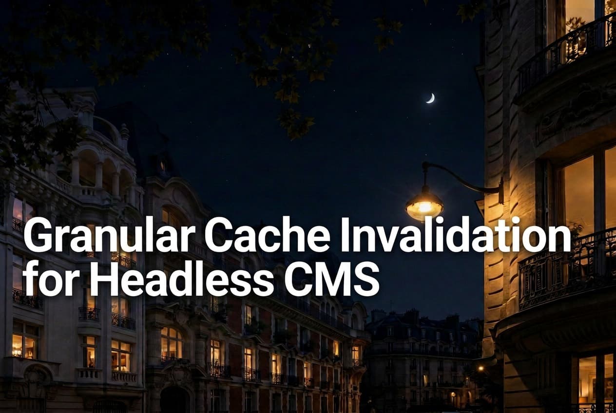 Granular Cache Invalidation for Headless CMS