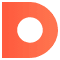 Orange letter D logo icon