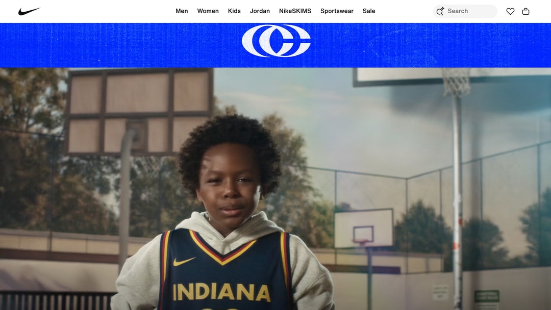 Nike main page