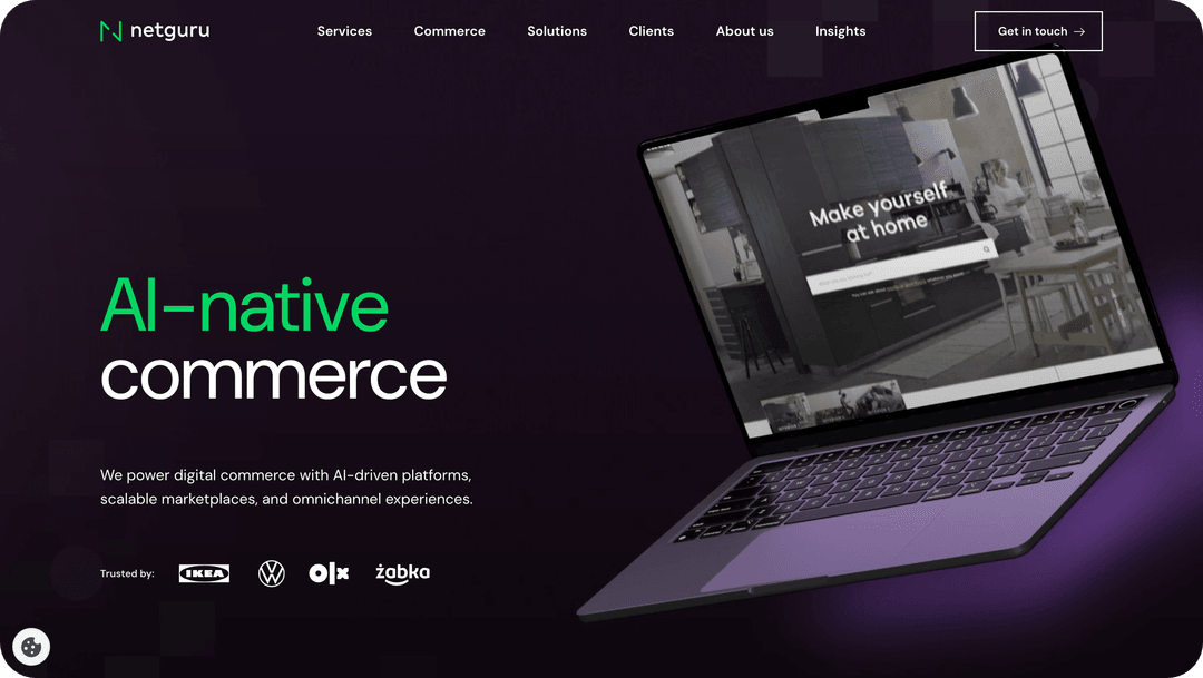 Netguru website header