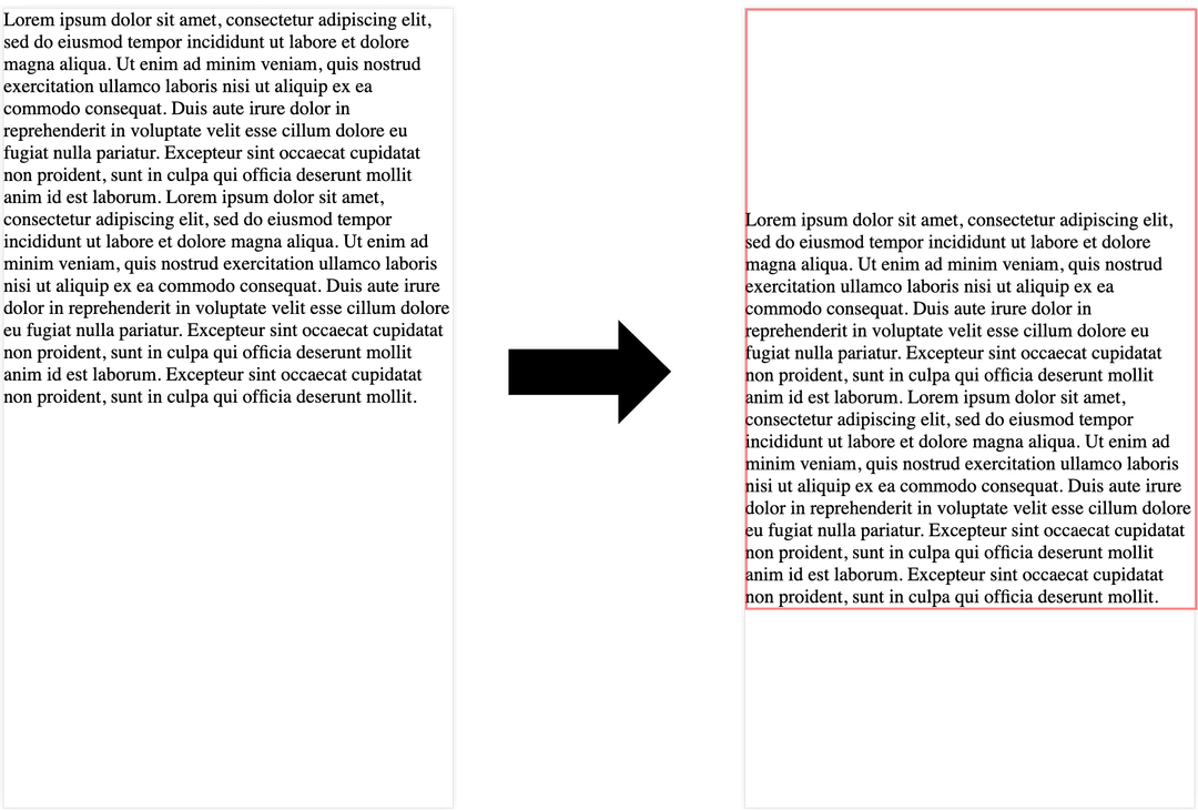 example of content shift