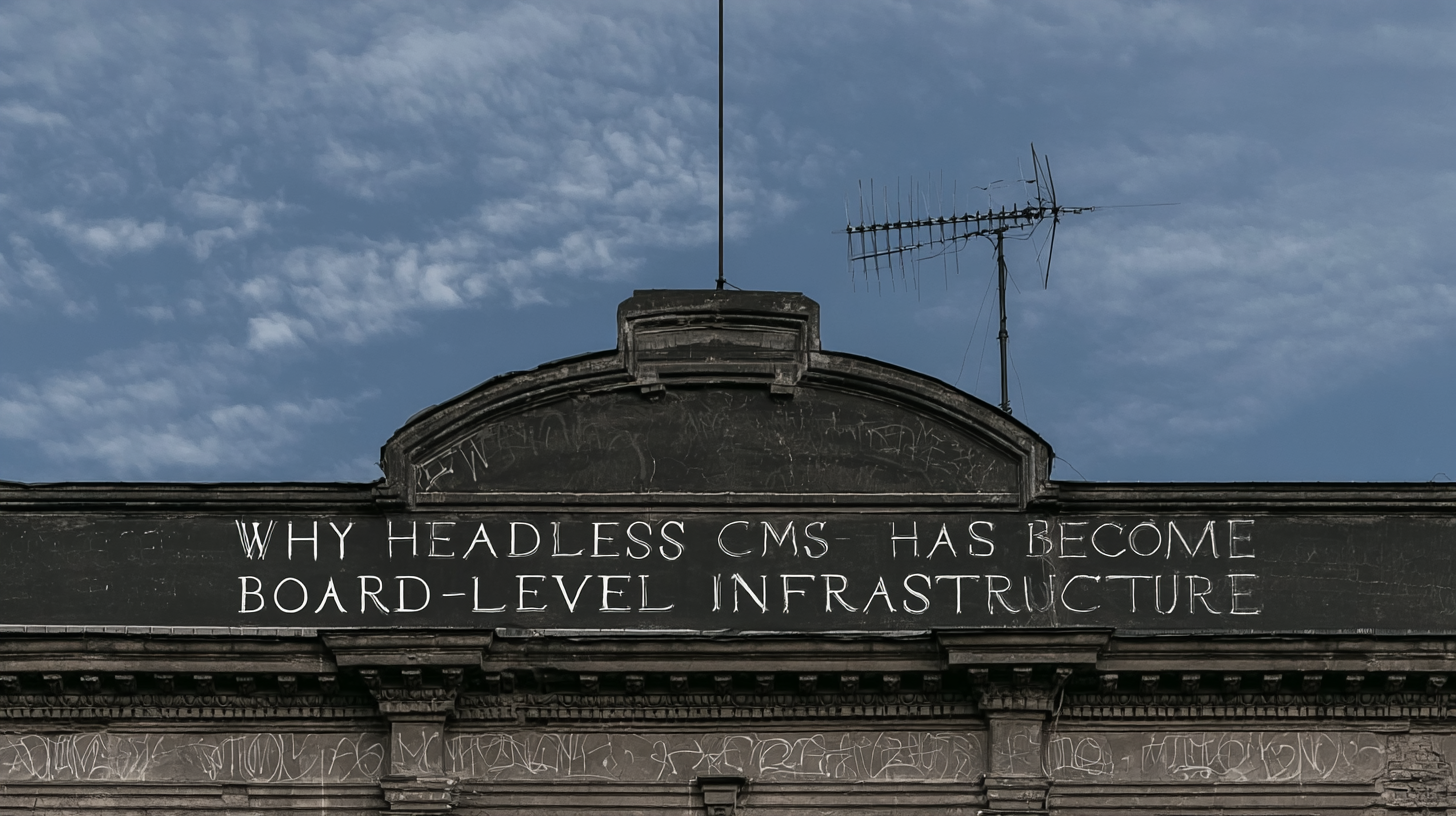 Why Headless CMS Has Become #1 Infrastructure (Executive guide)