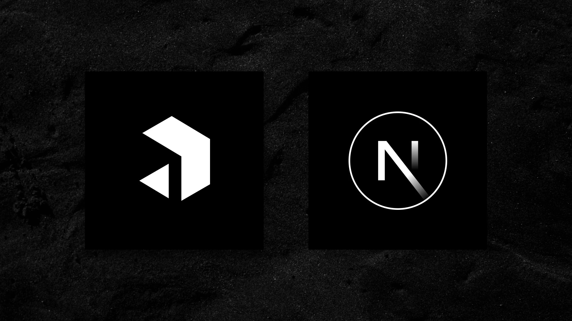Payload CMS and Next.js logos side by side on dark textured background