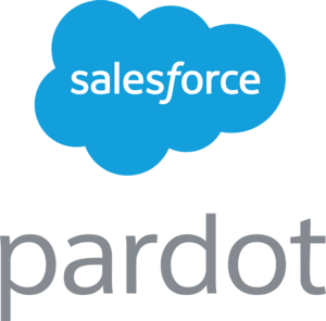 Salesforce Pardot logo with blue cloud icon