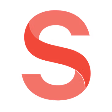 Sanity logo with red stylized S letter on white background